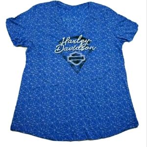 NEW Women's Harley-Davidson XL Blue Shirt